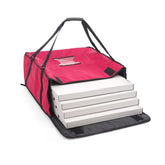 Geanta livrat pizza izolata termic, capacitate 4 cutii de 35x35 cm,